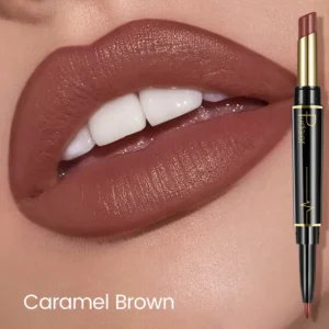 قلم تحديد الشفاه المزدوج